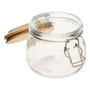 Voir la diapositive 2 : FIVE Bocal en Verre  Wording  0,5L Transparent