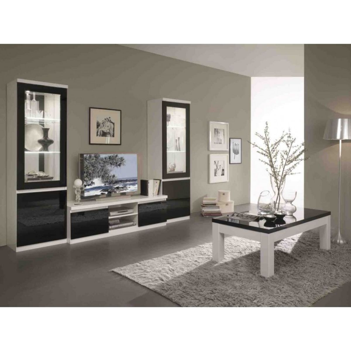 Meuble TV GENOVA L150cm bicolore