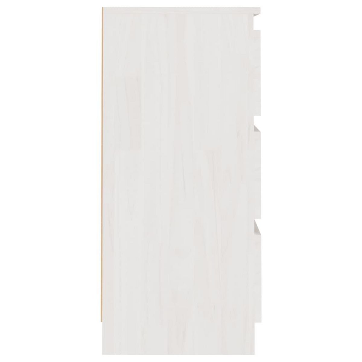VIDAXL Table de chevet Blanc 40x29,5x64 cm Bois de pin solide