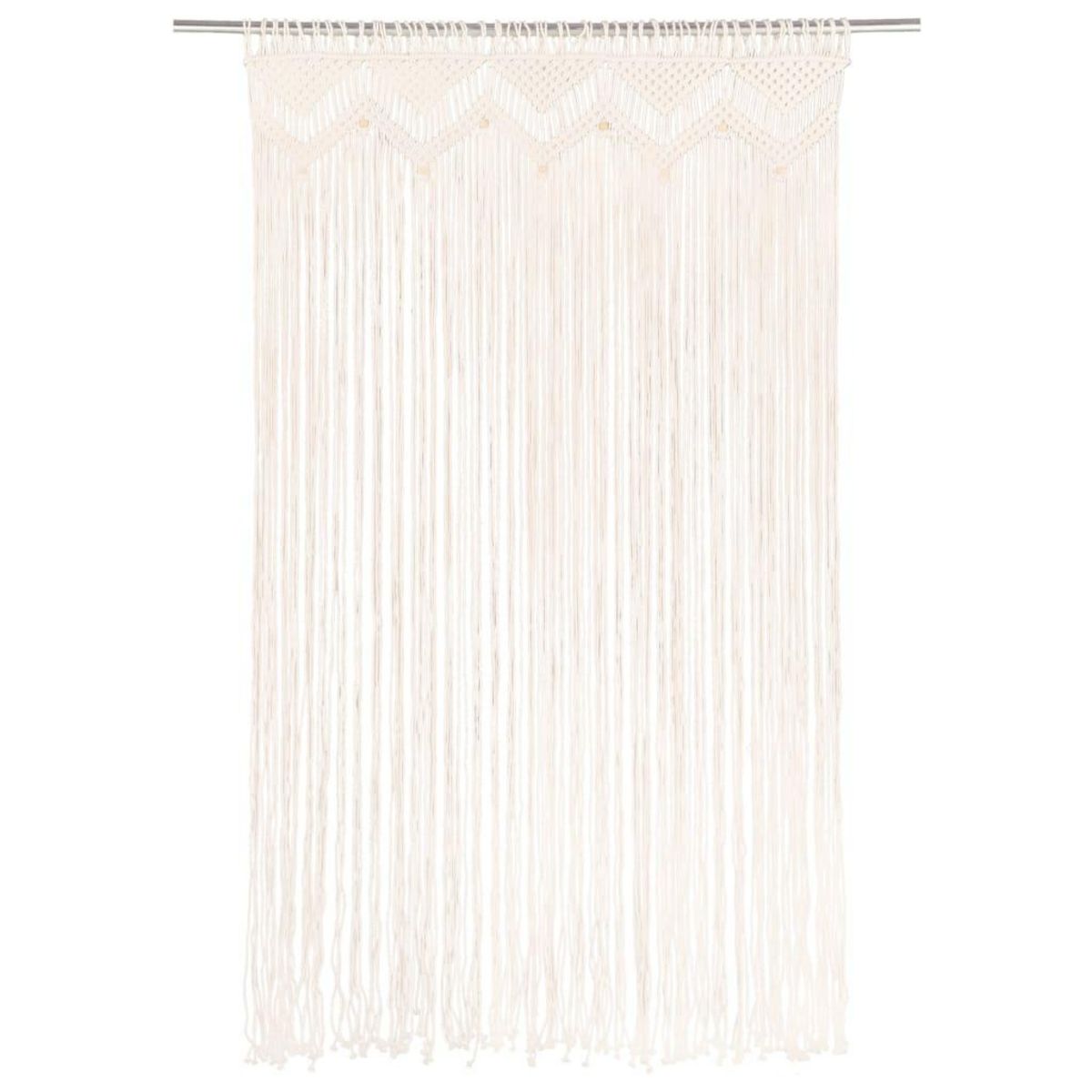 VIDAXL Rideau en macrame 140x240 cm Coton