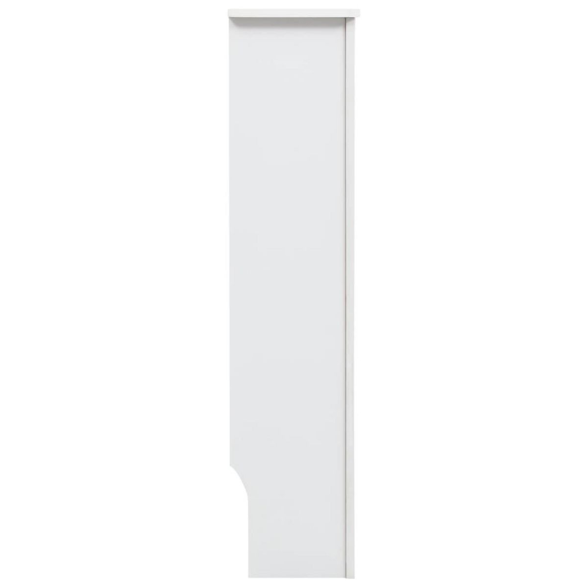 VIDAXL Cache-radiateur Blanc 112x19x81,5 cm MDF