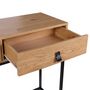 Voir la diapositive 6 : The Home Deco Factory Console 2 tiroirs en bois et métal Jack - Marron et noir