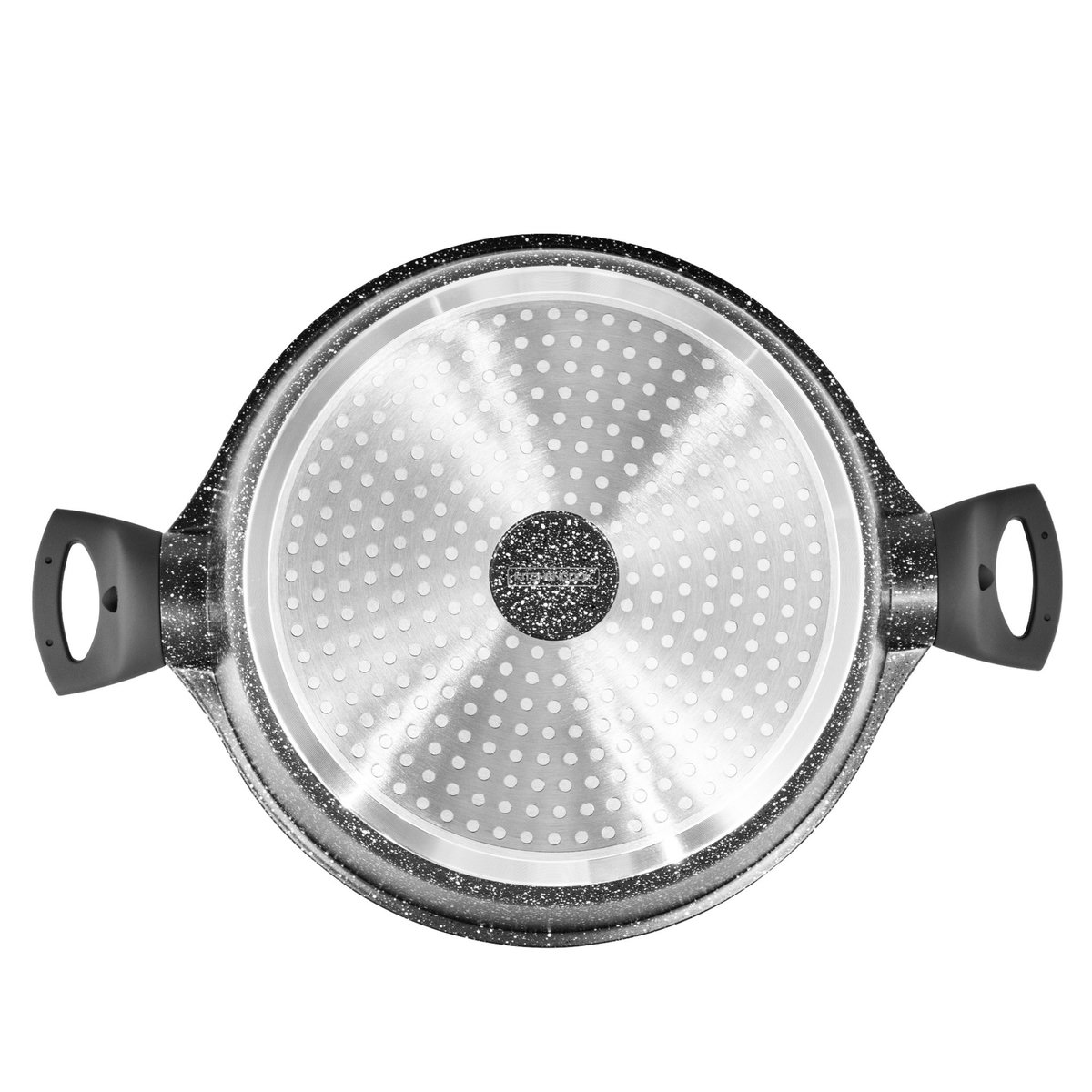 Faitout fonte d'aluminium EFFET PIERRE 28 cm