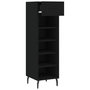 Voir la diapositive 5 : VIDAXL Armoire a chaussures noir 30x35x105 cm bois d'ingenierie
