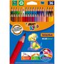 BIC Boîte de 36 crayons de couleurs Kids Evolution
