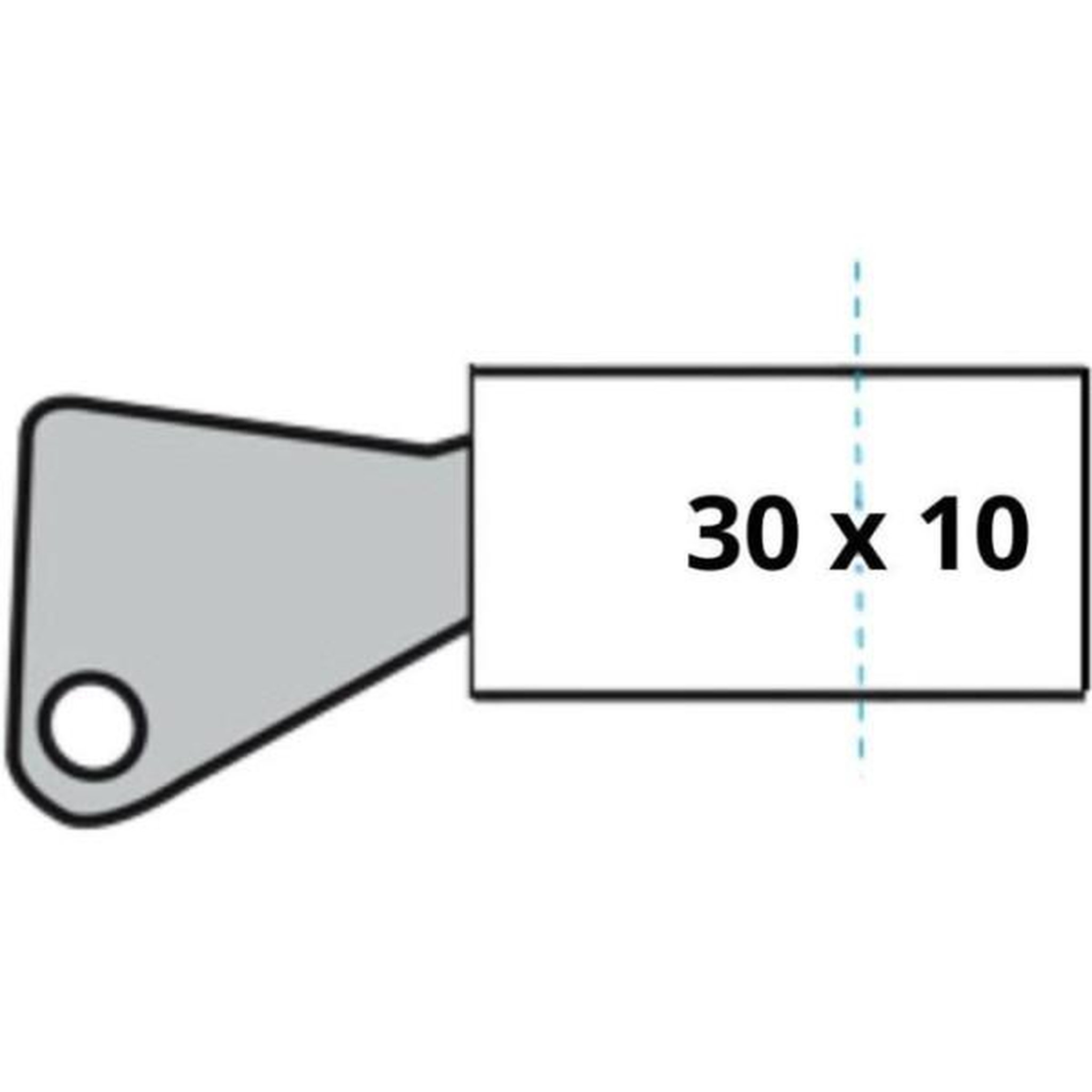 Voir la diapositive 3 : YALE Demi-cylindre de serrure - yale - yc1000+ - 30x10 mm - 6 goupilles - 4 clés réversibles - nickelé
