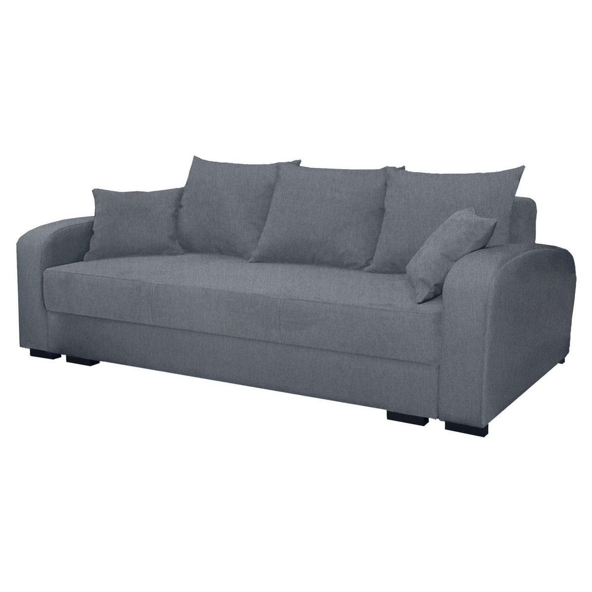 Canapé droit convertible 3 places tissu BOB