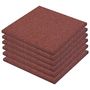 Voir la diapositive 2 : VIDAXL Carreaux de protection antichoc 6pcs Caoutchouc 50x50x3cm Rouge