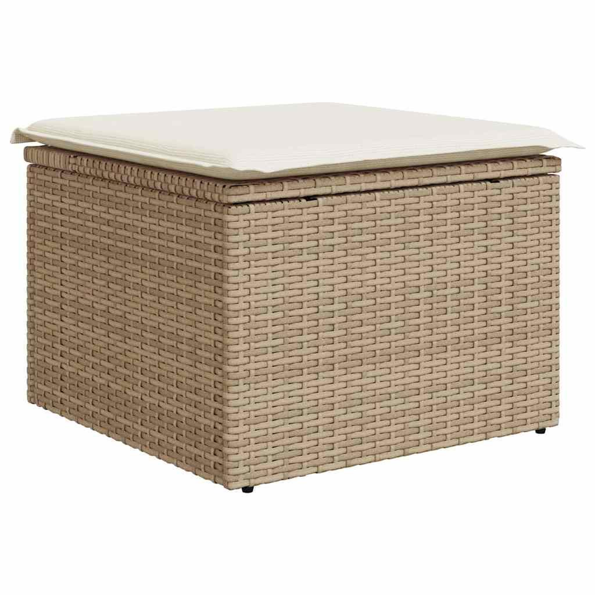 Voir la diapositive 5 : VIDAXL Salon de jardin 6 pcs avec coussins beige resine tressee acacia