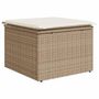 Voir la diapositive 5 : VIDAXL Salon de jardin 6 pcs avec coussins beige resine tressee acacia