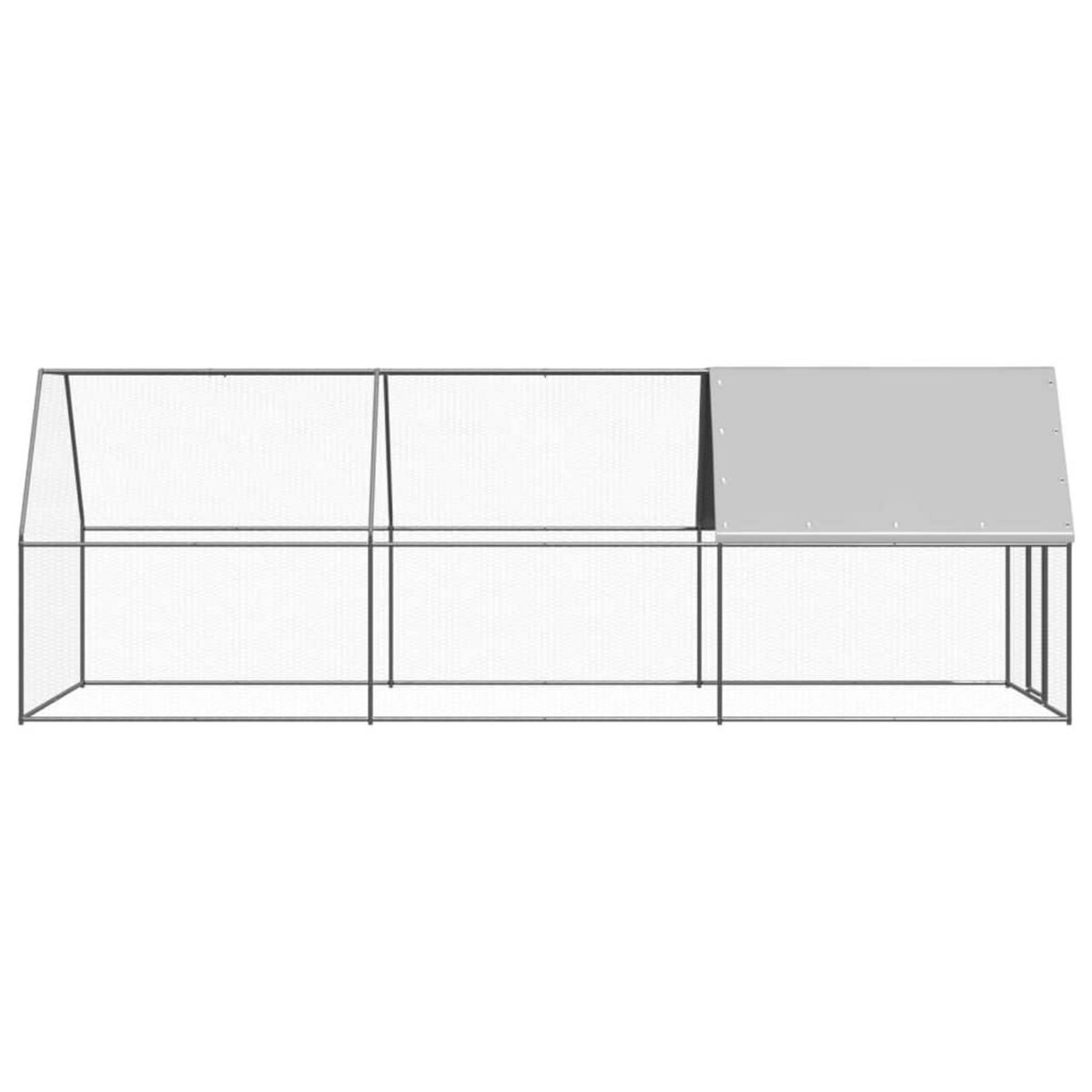 VIDAXL Poulailler d'exterieur 2x6x2 m Acier galvanise
