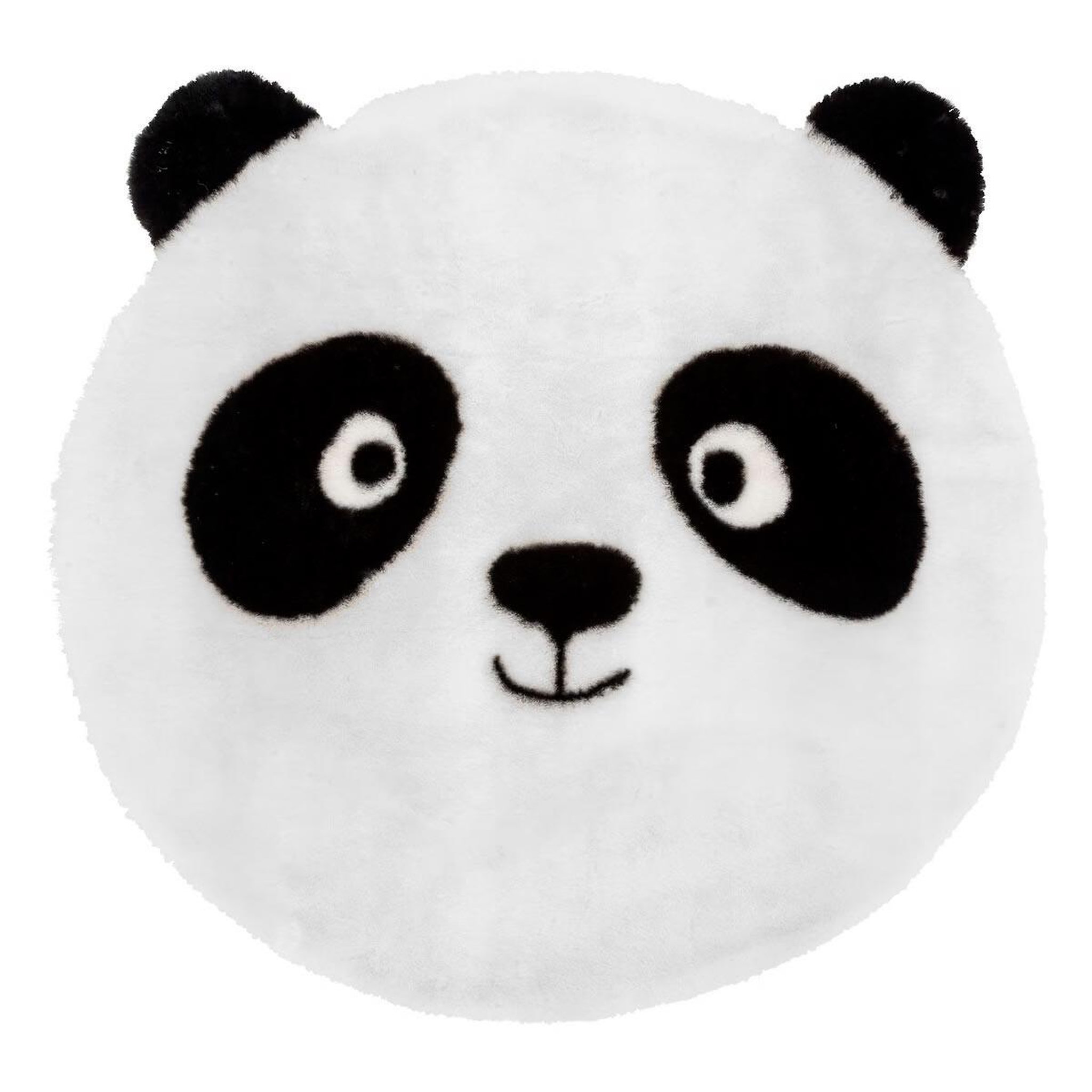Atmosphera Kids Tapis enfant rond  panda  100cm blanc & noir