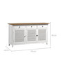 Voir la diapositive 4 : Rendez vous déco Buffet en bois recyclé blanc effet vieilli-Casa