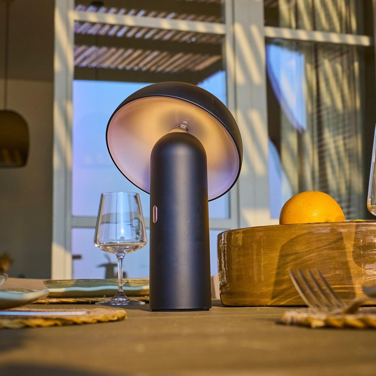 Lumisky Lampe de table sans fil LED TOD Noir Metal H28CM