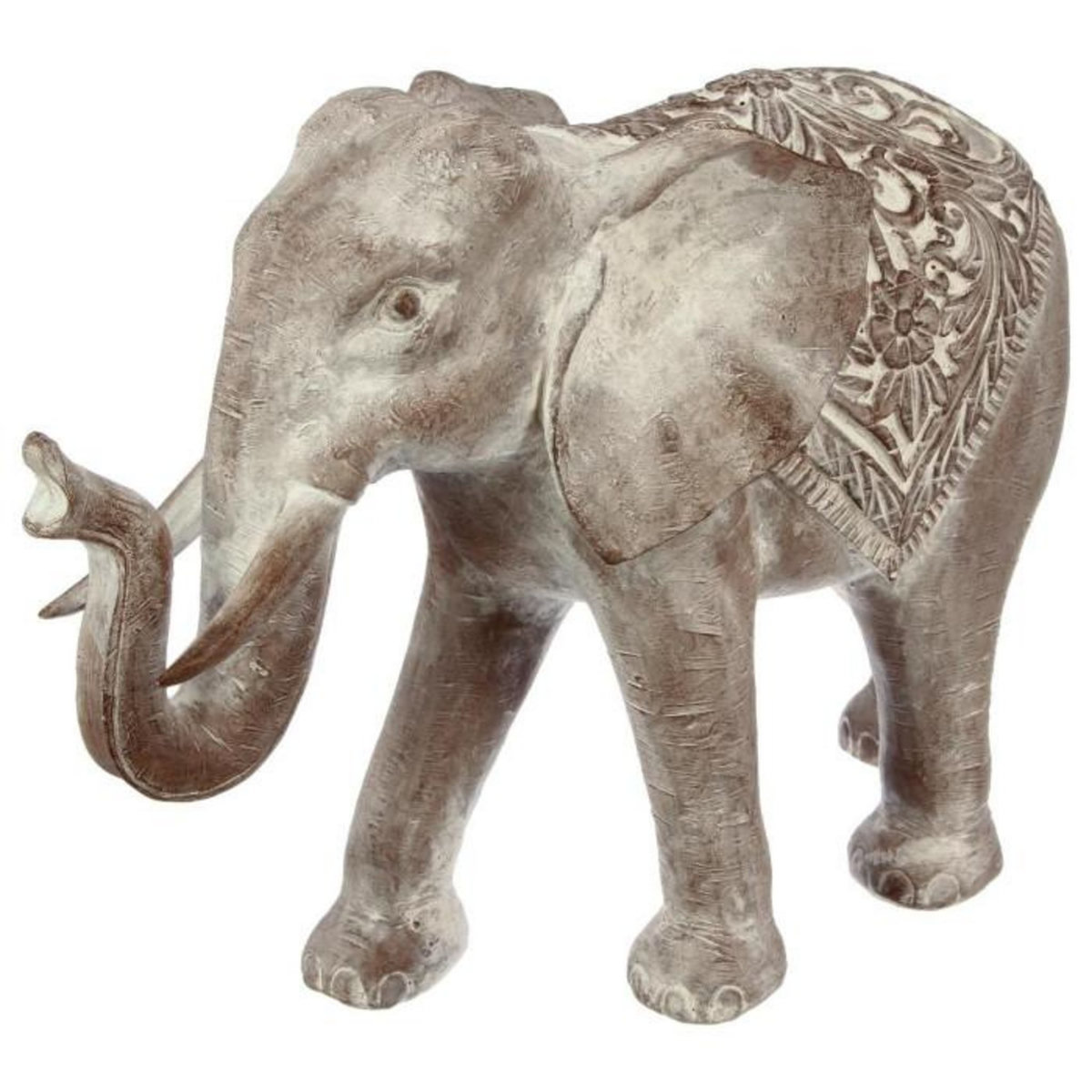ATMOSPHERA Statuette Déco  Éléphant Résine  46cm Gris