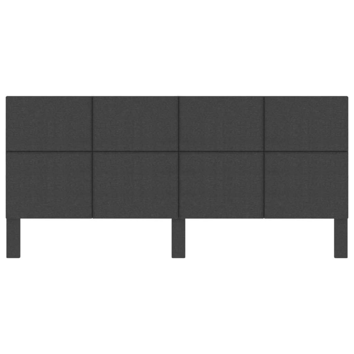 VIDAXL Tete de lit Gris fonce Tissu 200x200 cm