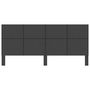 Voir la diapositive 4 : VIDAXL Tete de lit Gris fonce Tissu 200x200 cm