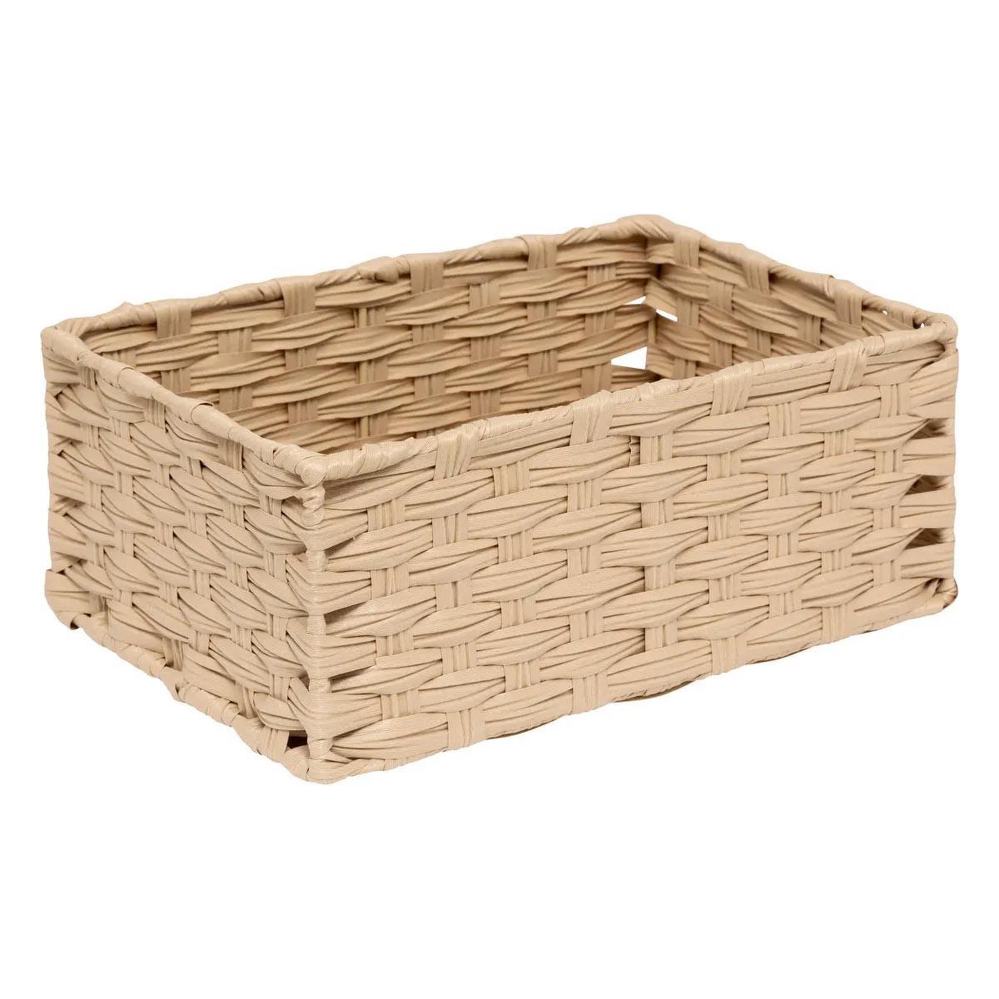 Voir la diapositive 5 : FIVE Lot de 3 paniers de rangement hauts  tressé  30cm naturel