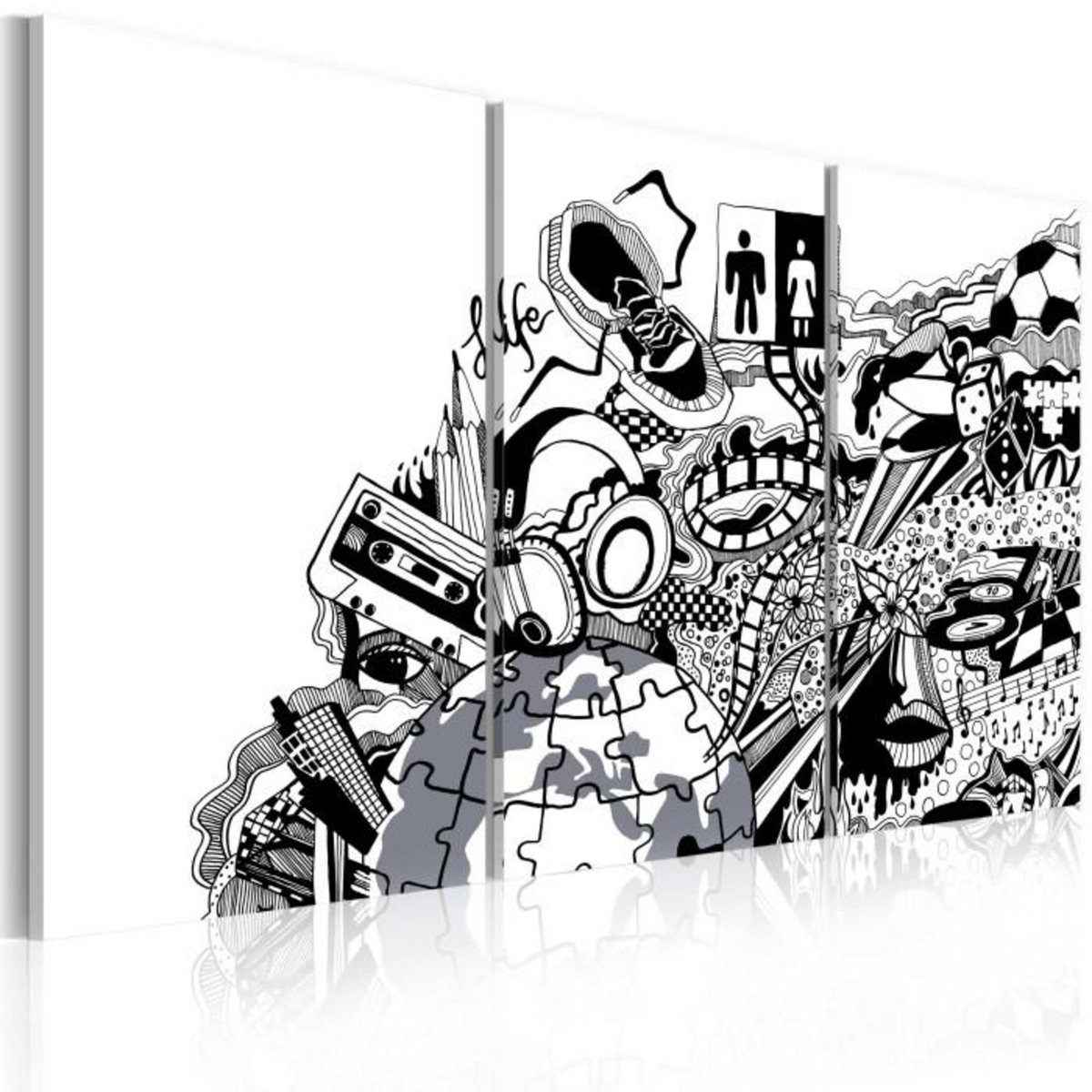 Paris Prix Tableau Imprimé 3 Panneaux  Artistic Mess