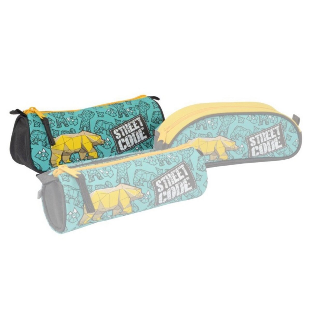Street Code Trousse triangle bleu ours jaune