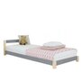 Voir la diapositive 1 : BENLEMI Lit simple en bois DREAMY gris 120x200cm