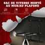 Voir la diapositive 4 : HOMCOM Poire de vitesse boxe pivotante 360° - crochet, pompe inclus - acier PU noir blanc