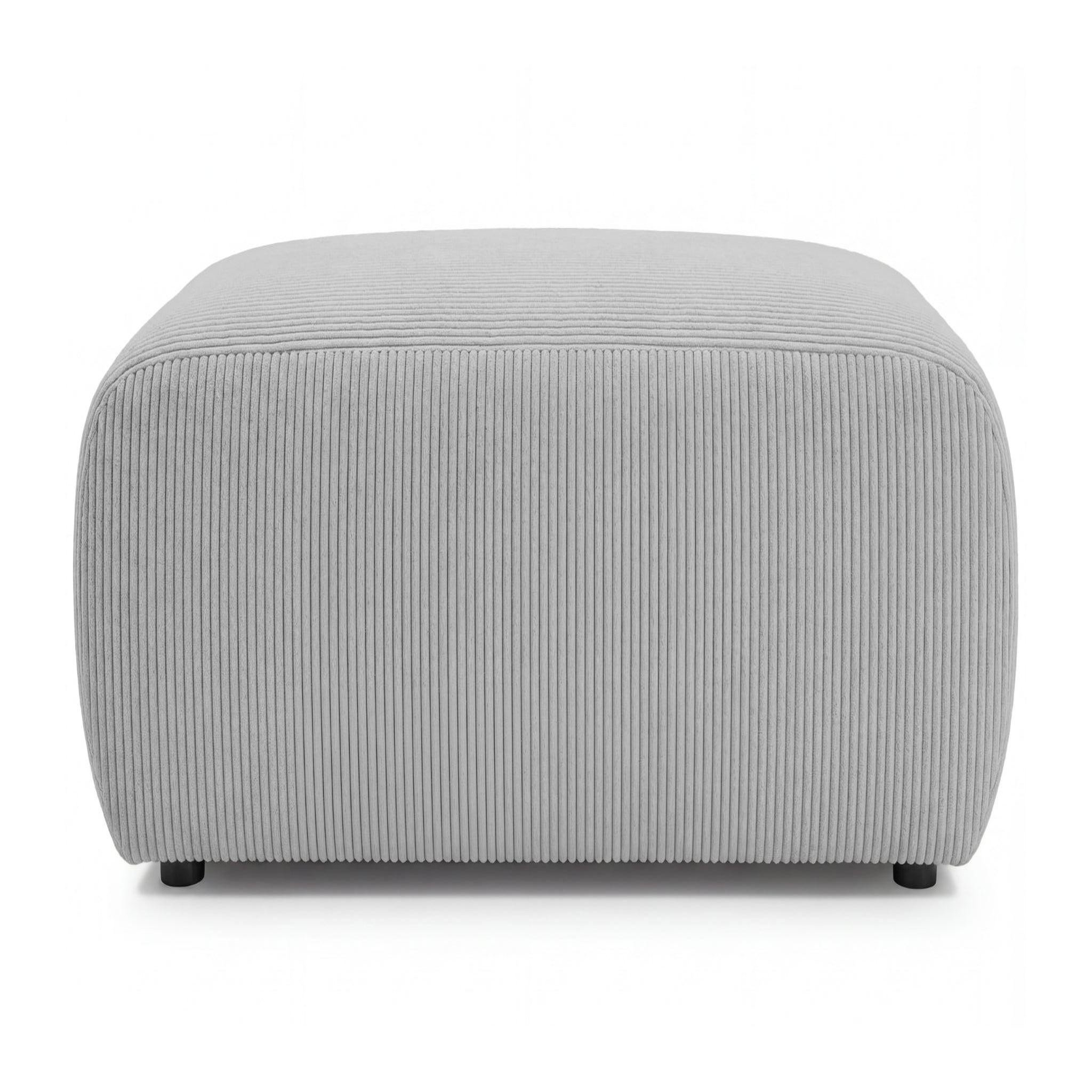 Voir la diapositive 1 : CASANOVA PARIS Sacha - pouf en velours côtelé 105x57x40