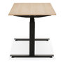Voir la diapositive 3 : Paris Prix Bureau Ergonomique Réglable  Électrique  140cm Naturel & Noir