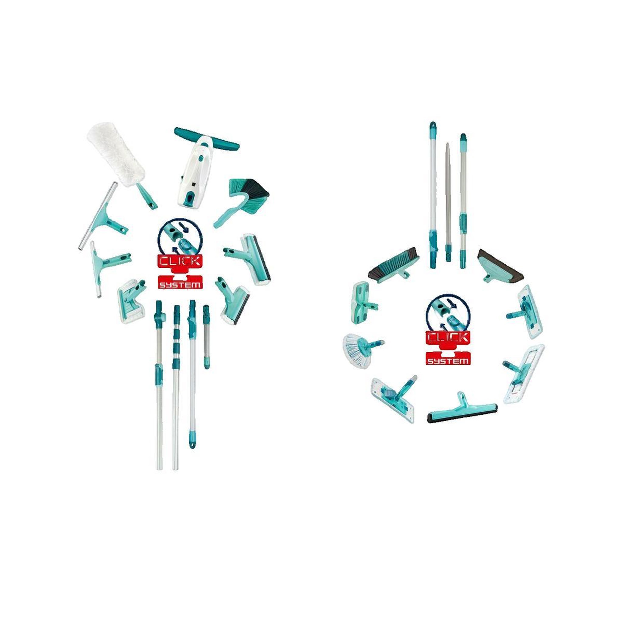 Voir la diapositive 2 : Leifheit Balai Leifheit profi micro duo 42 cm télescopique