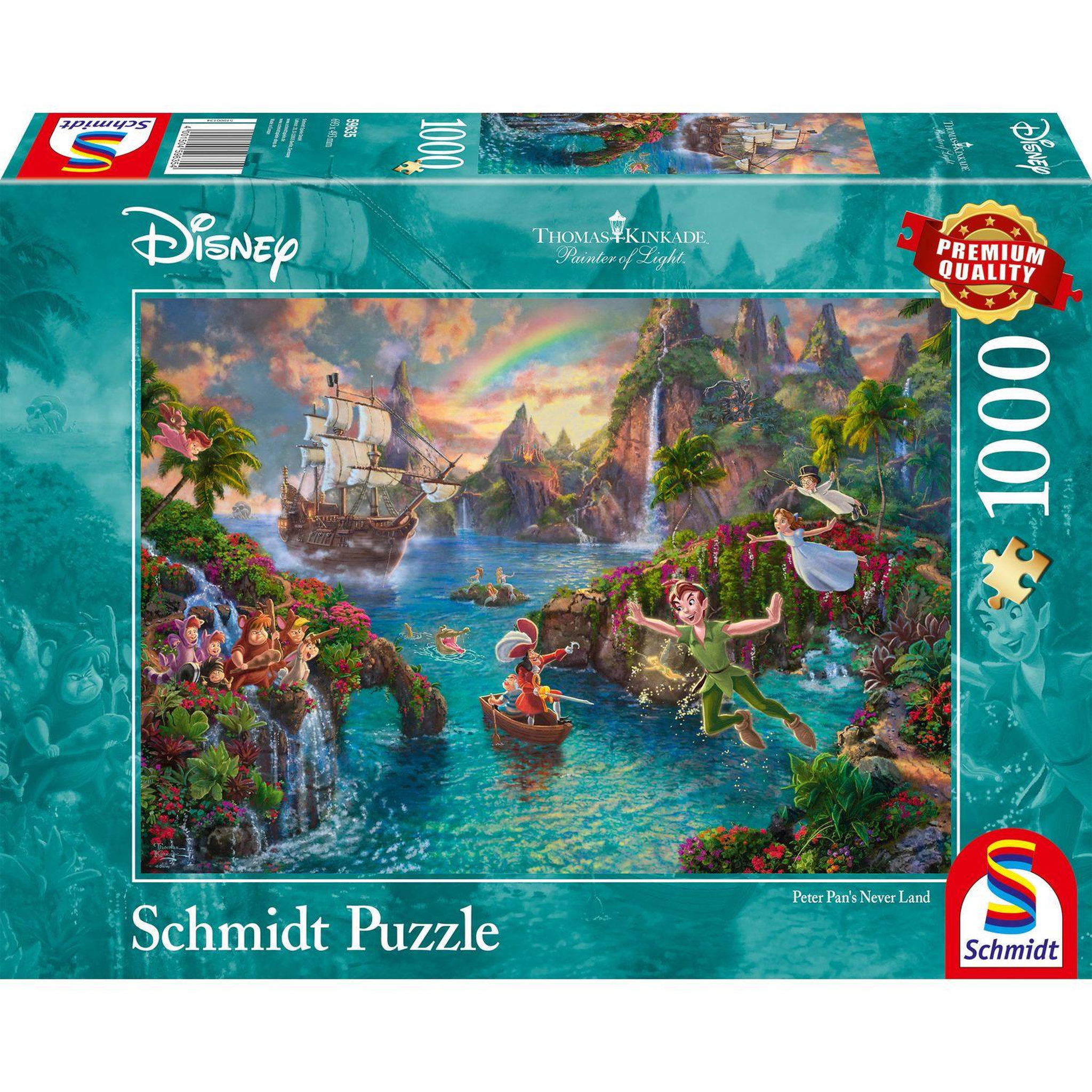 Voir la diapositive 1 : Schmidt Puzzle - Disney Peter Pan - 1000 pièces
