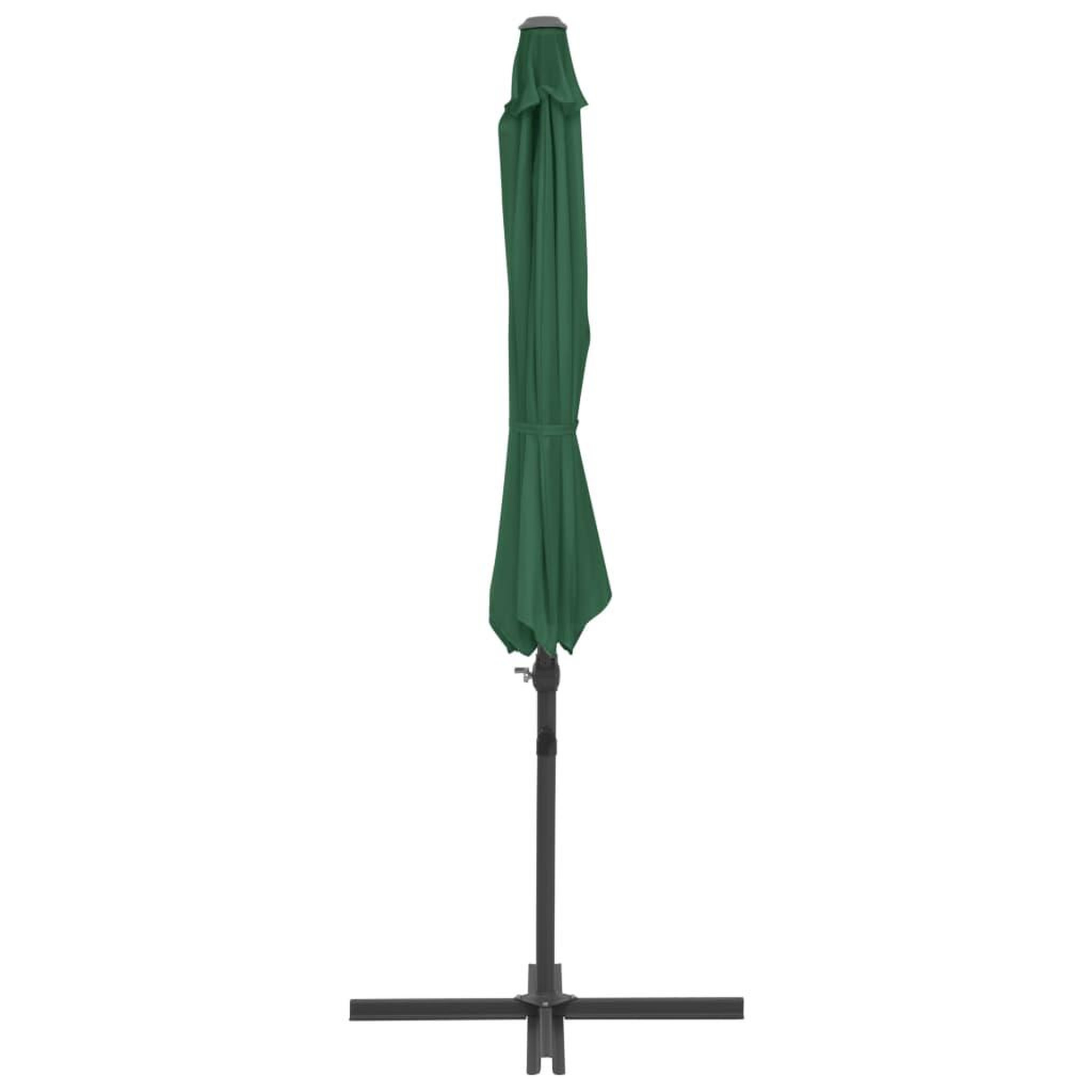Voir la diapositive 5 : VIDAXL Parasol de jardin avec base portable vert