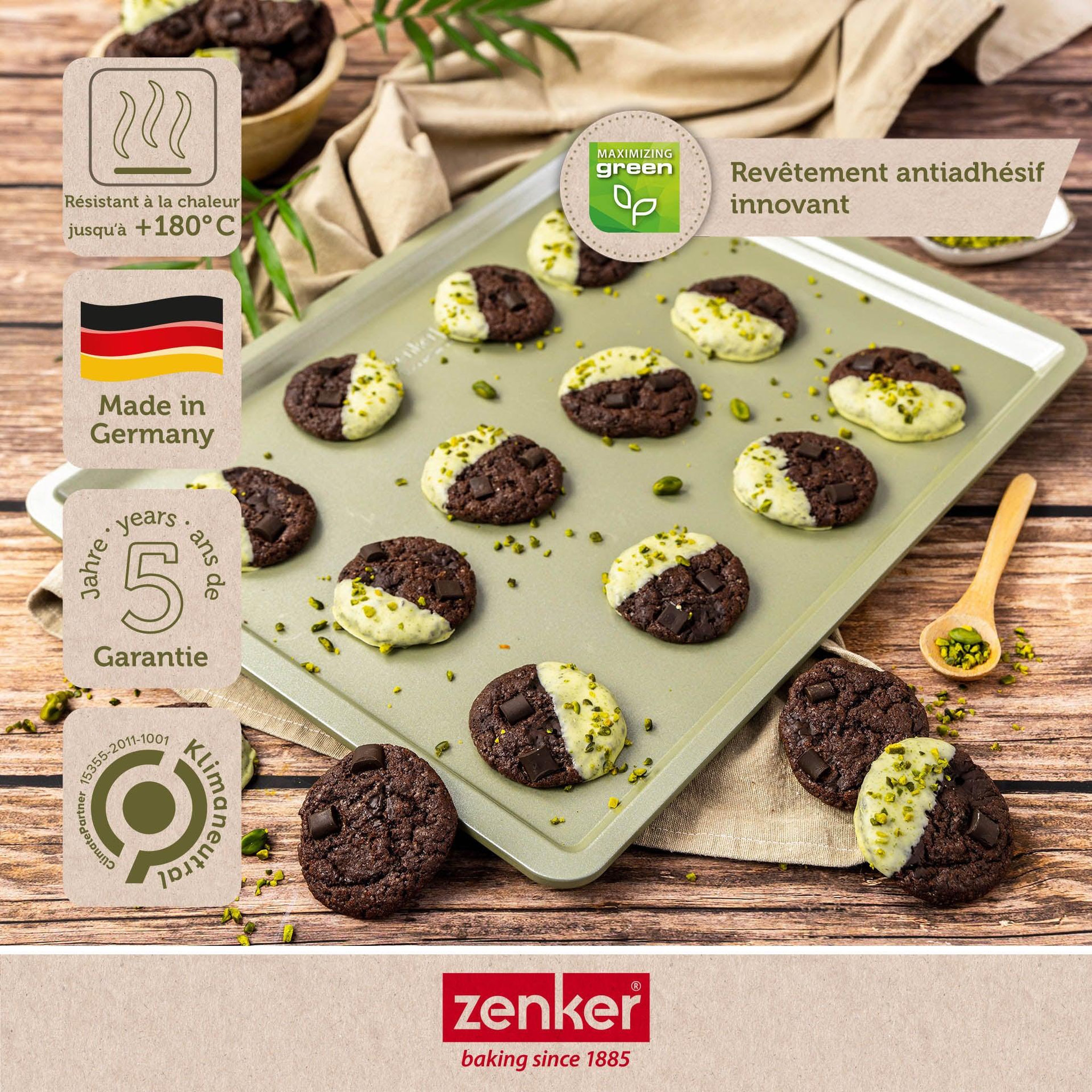Voir la diapositive 2 : ZENKER Plaque à pâtisserie 42 x 32 cm zenker green vision