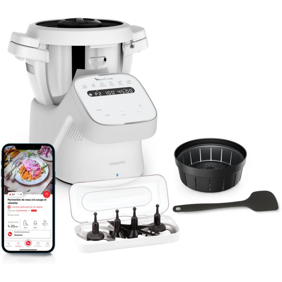 MOULINEX Robot cuiseur I-Companion Connect HF941AF0