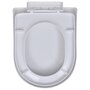 VIDAXL Sieges de toilette avec couvercles 2 pcs Plastique Blanc