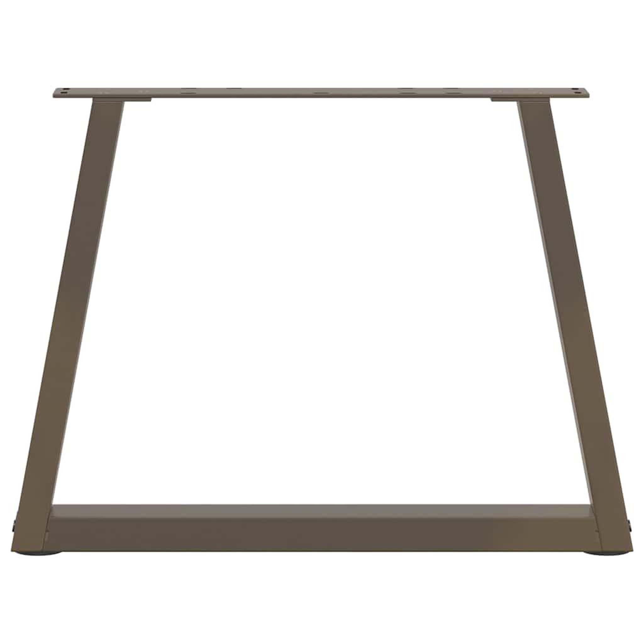 Voir la diapositive 5 : VIDAXL Pieds de table a manger en forme de V 2 pcs acier naturel acier