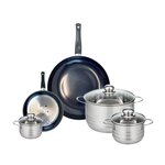 ELO Ensemble de 2 Poêles de cuisson 20 et 32 cm et 3 faitouts 12, 16 et 24 cm Elo Prima Brillant