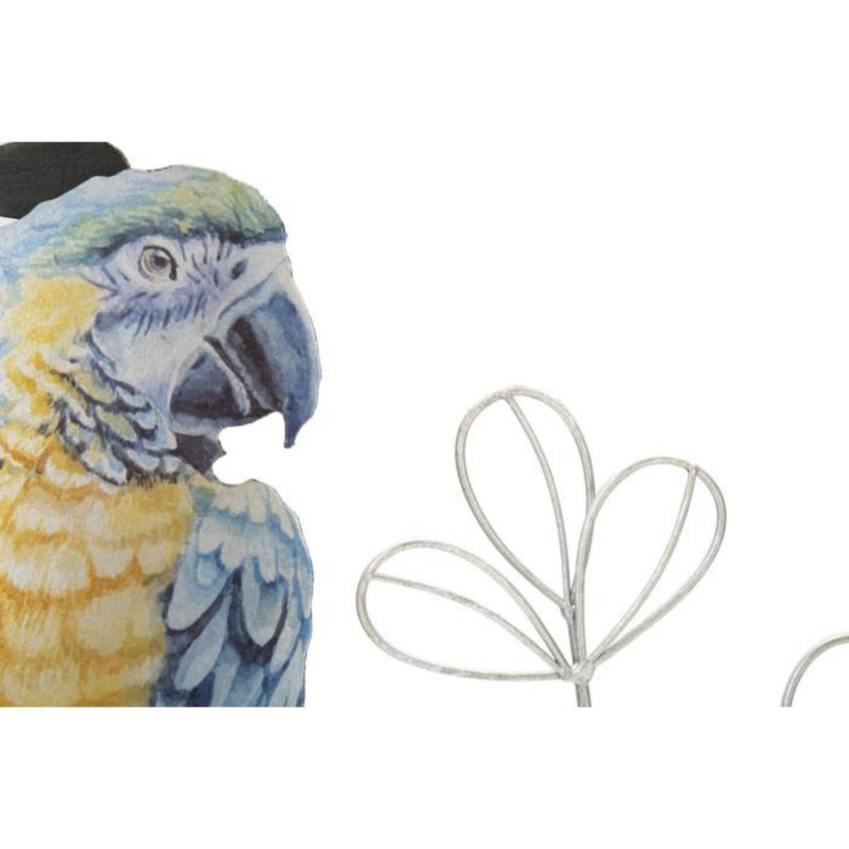 Paris Prix Décoration Murale Encadrée en Métal  Parrot  74cm Multicolore