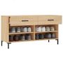 Voir la diapositive 4 : VIDAXL Banc a chaussures chene sonoma 102x35x55 cm bois d'ingenierie