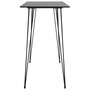 Voir la diapositive 3 : VIDAXL Table de bar Noir 120x60x105 cm