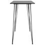 Voir la diapositive 3 : VIDAXL Table de bar Noir 120x60x105 cm