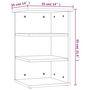 Voir la diapositive 6 : VIDAXL Armoire laterale Chene fume 35x35x55 cm Bois d'ingenierie