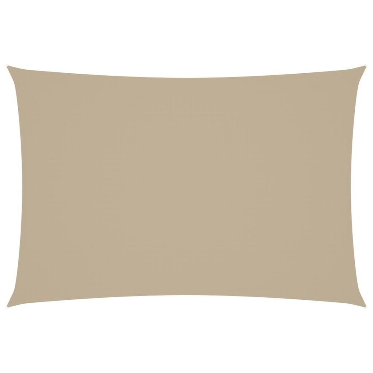 VIDAXL Voile de parasol tissu oxford rectangulaire 2,5x4,5 m beige