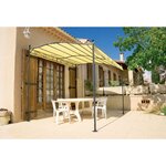 WERKAPRO Toile de pergola crème 3 x 2,5m 180g/m2