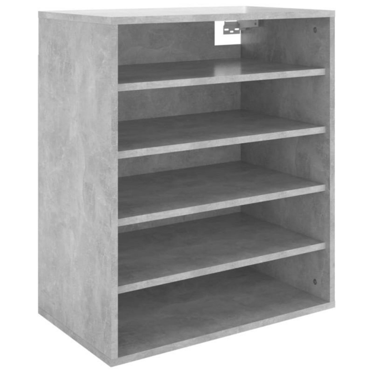 VIDAXL Armoire à chaussures Gris béton 60x35x70 cm Bois d'ingénierie