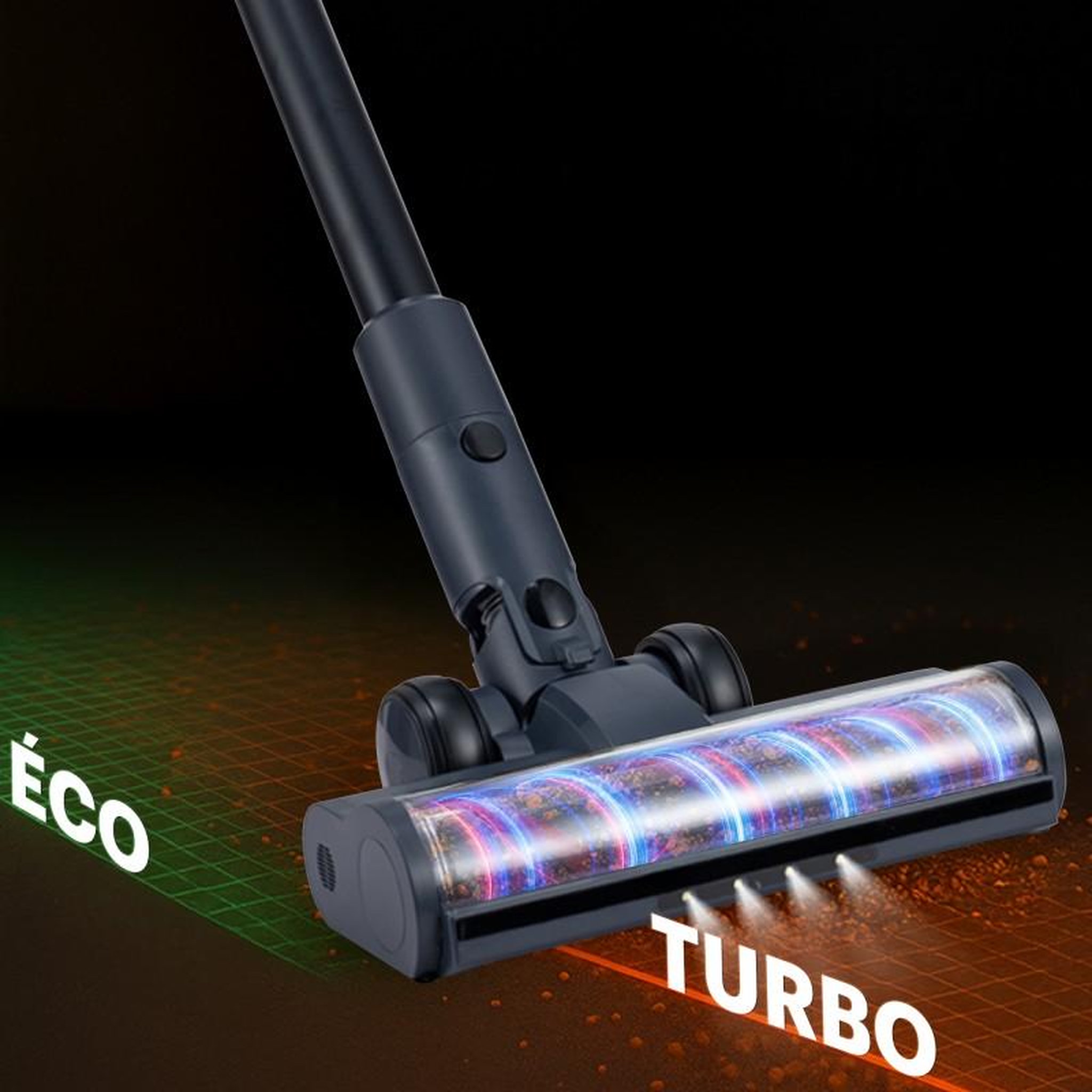 Voir la diapositive 3 : SCHNEIDER Schneider - sch v20 - noir - aspirateur balai sans fil led - 140w - filtration hepa
