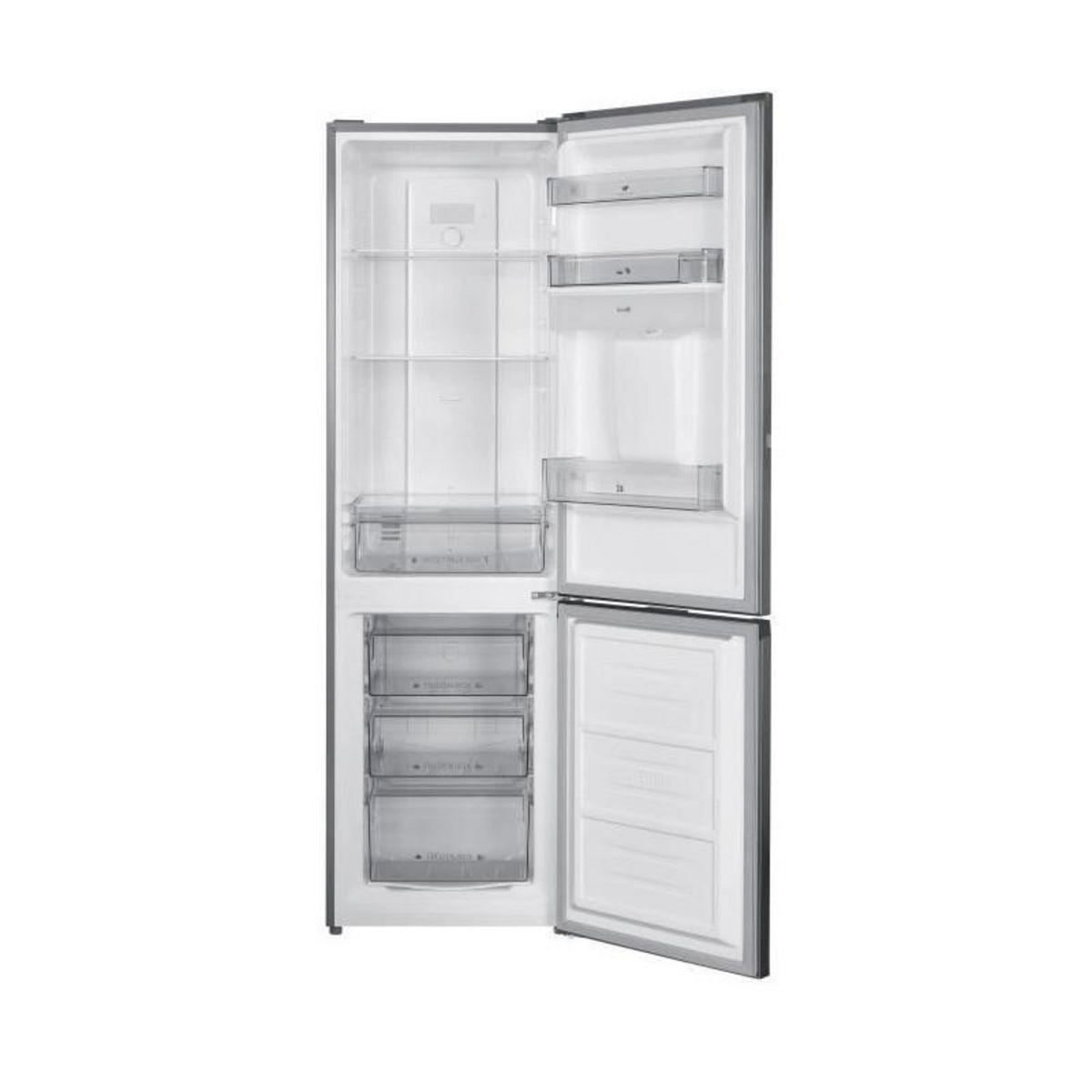 CONTINENTAL EDISON Réfrigérateur congélateur bas 251L Total No Frost Inox