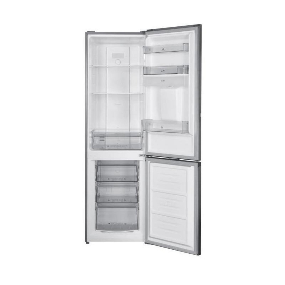 CONTINENTAL EDISON Réfrigérateur congélateur bas 251L Total No Frost Inox