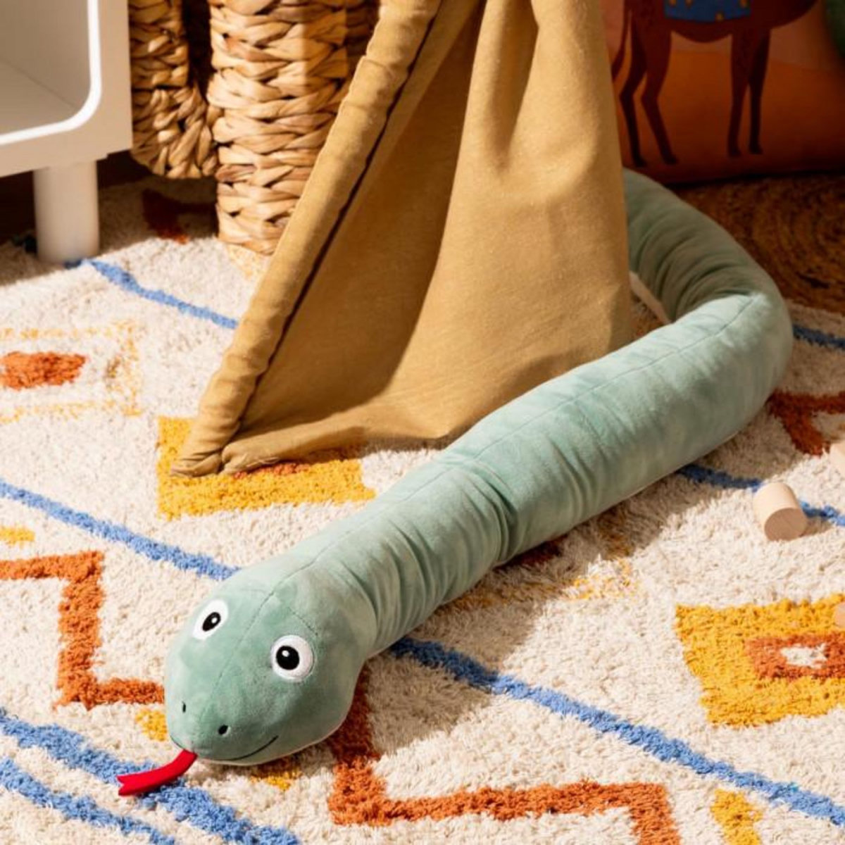 Atmosphera Kids Peluche Enfant Serpent  Acka  150cm Vert