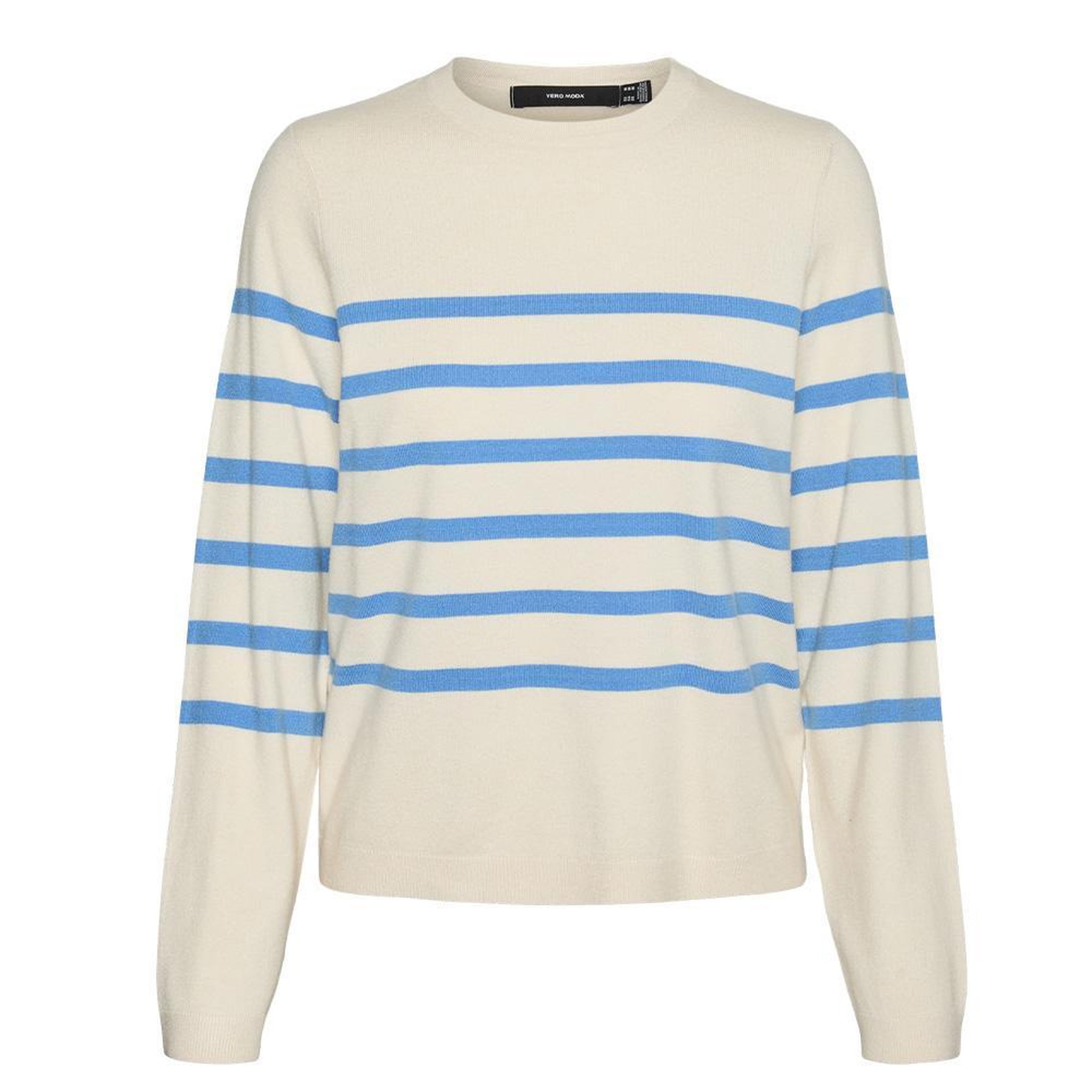 Voir la diapositive 4 : Vero Moda Pull Ecru/Bleu Femme Vero Moda Saba
