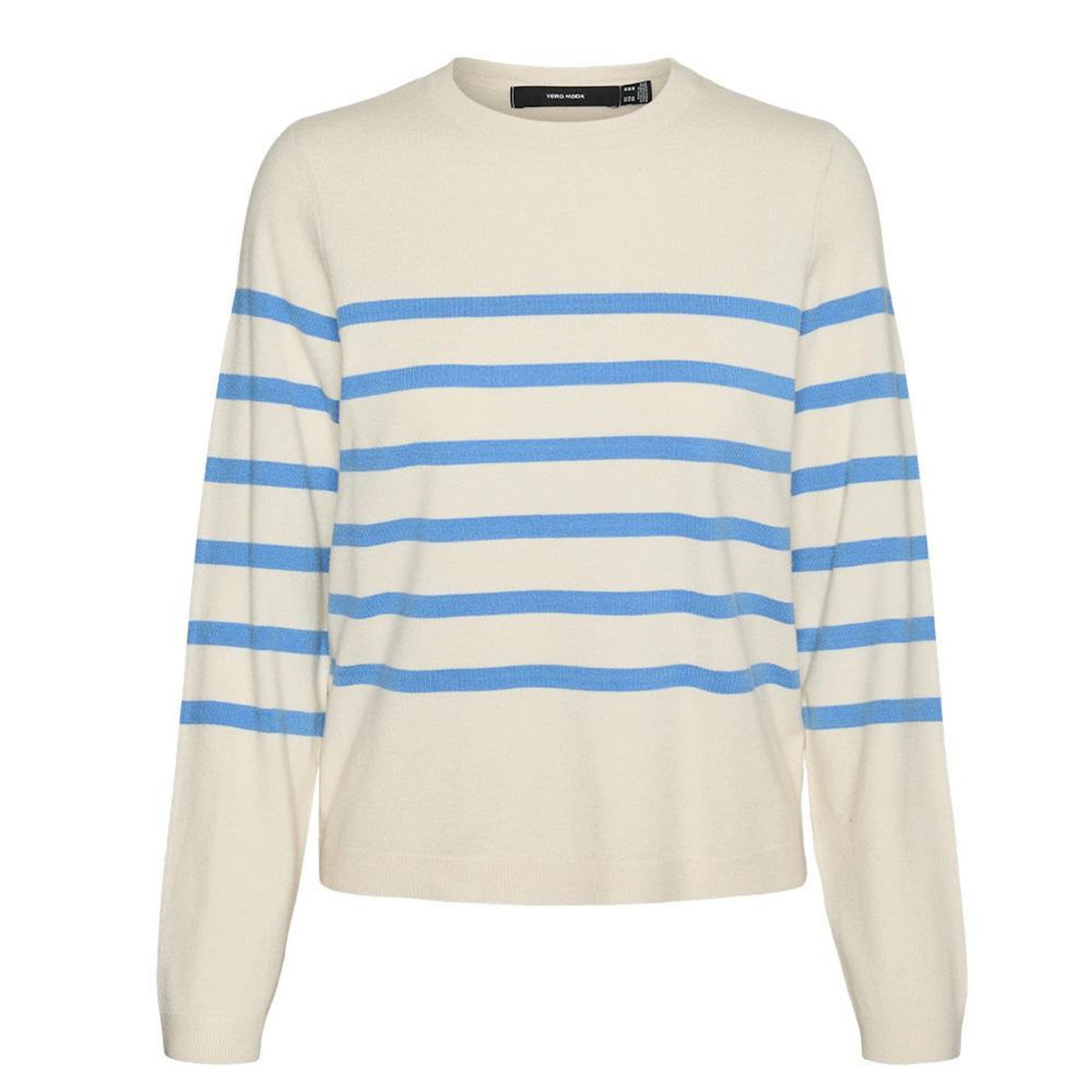 Vero Moda Pull Ecru/Bleu Femme Vero Moda Saba